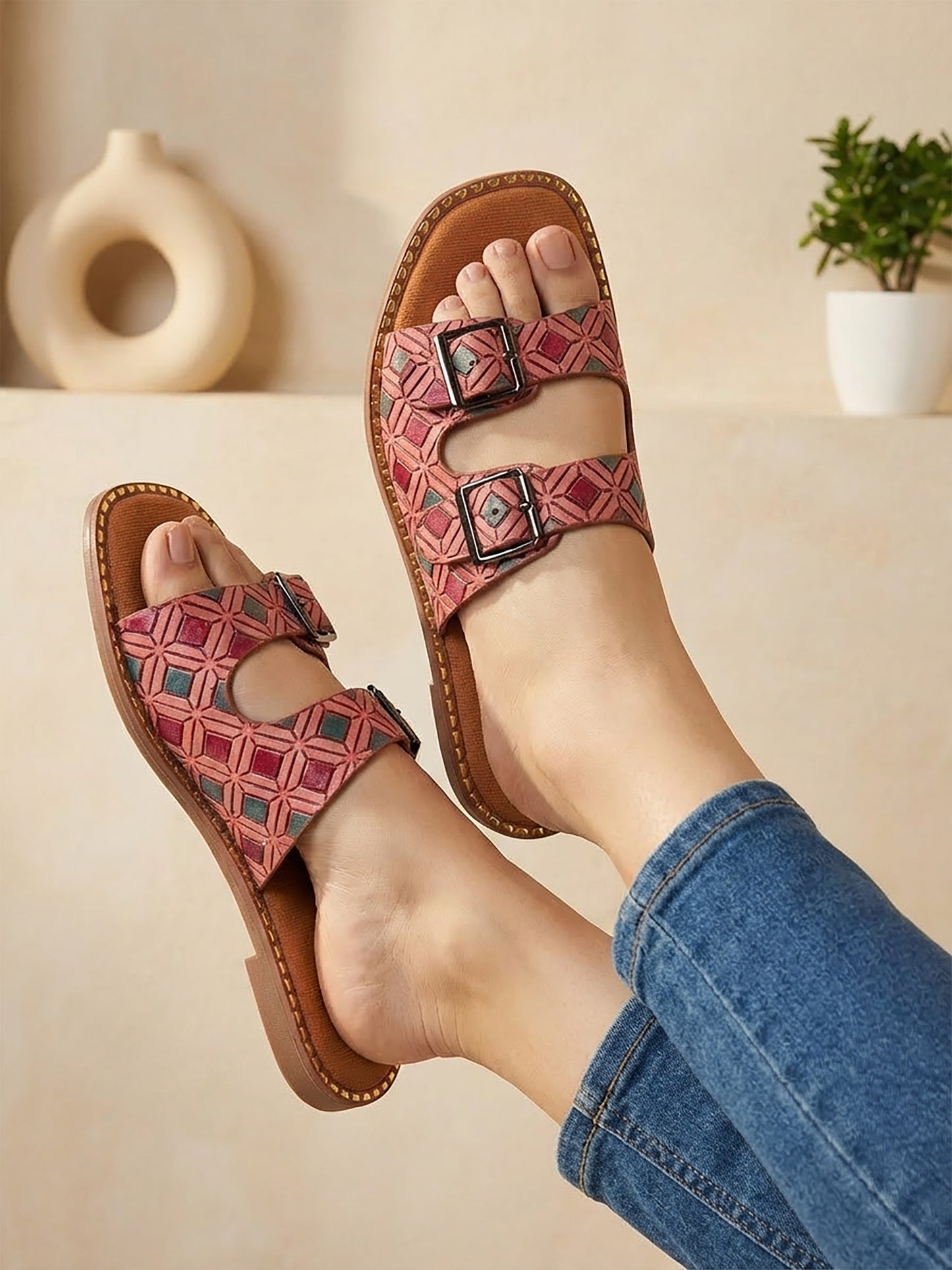 Batik Print Slip-On