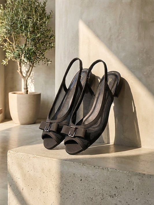 Flat Bow Peep Toes