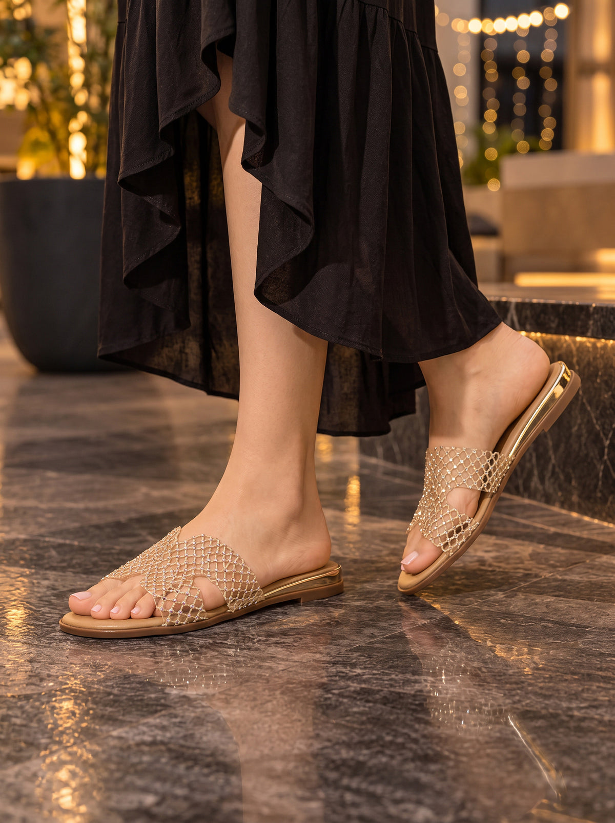 Net-Patterned Flat Slides