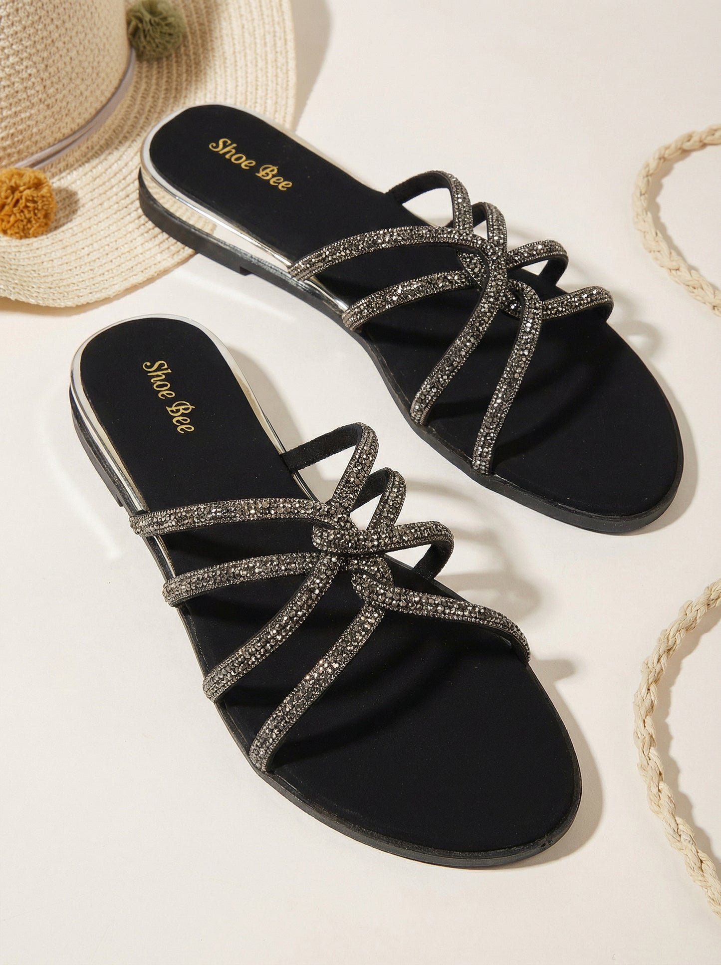 Embellished Strap Flat