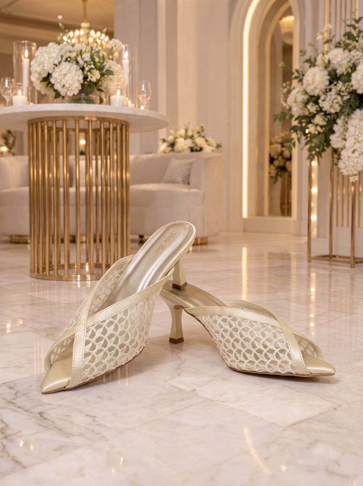 Pointed Toe Mule Heels