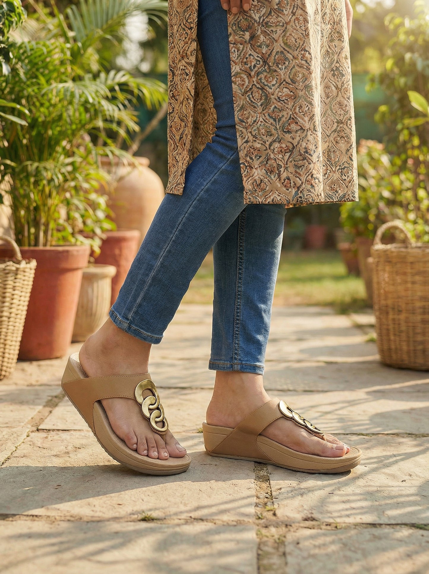 Wedge Heel Flip Flop