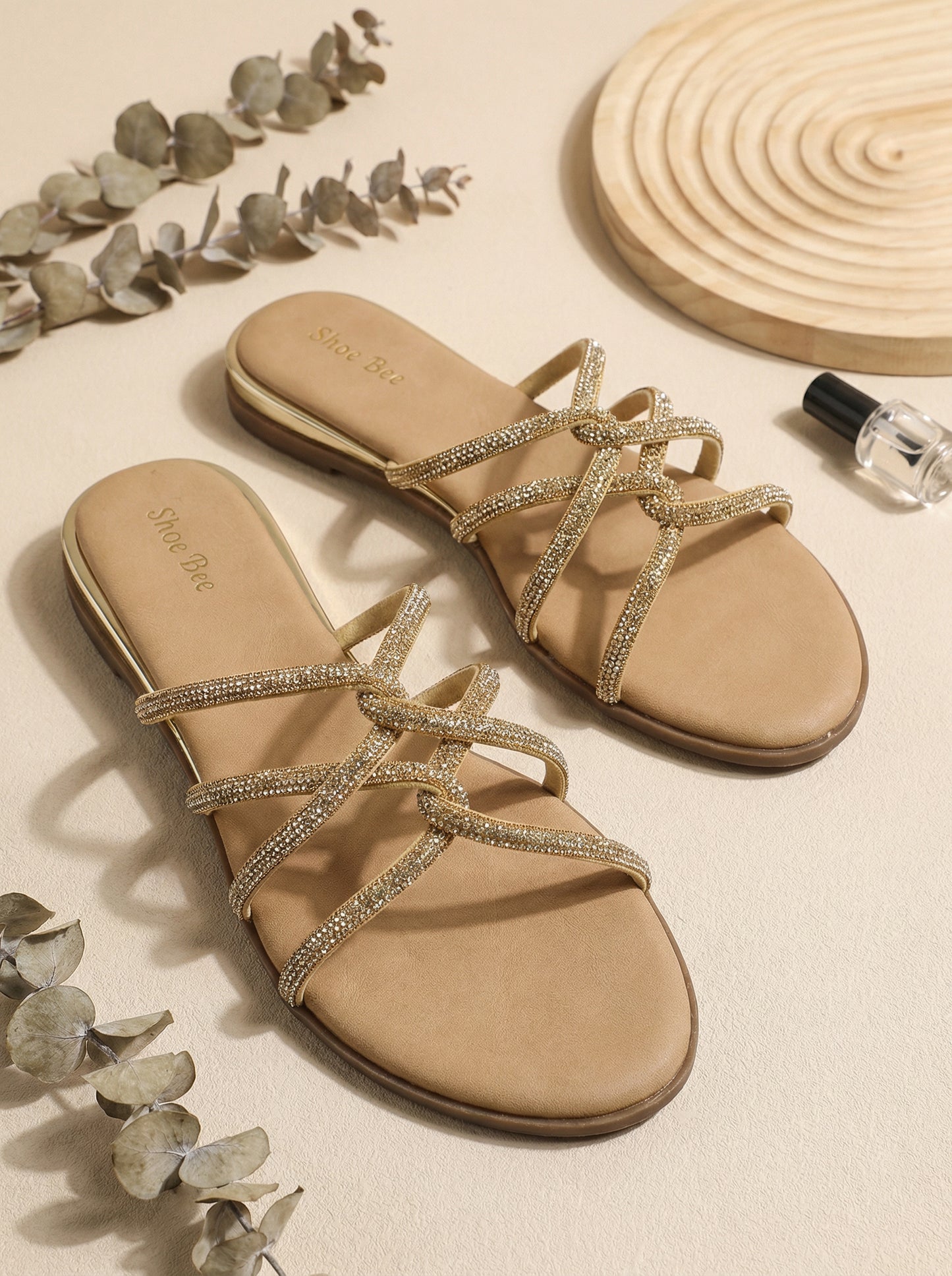 Embellished Strap Flat