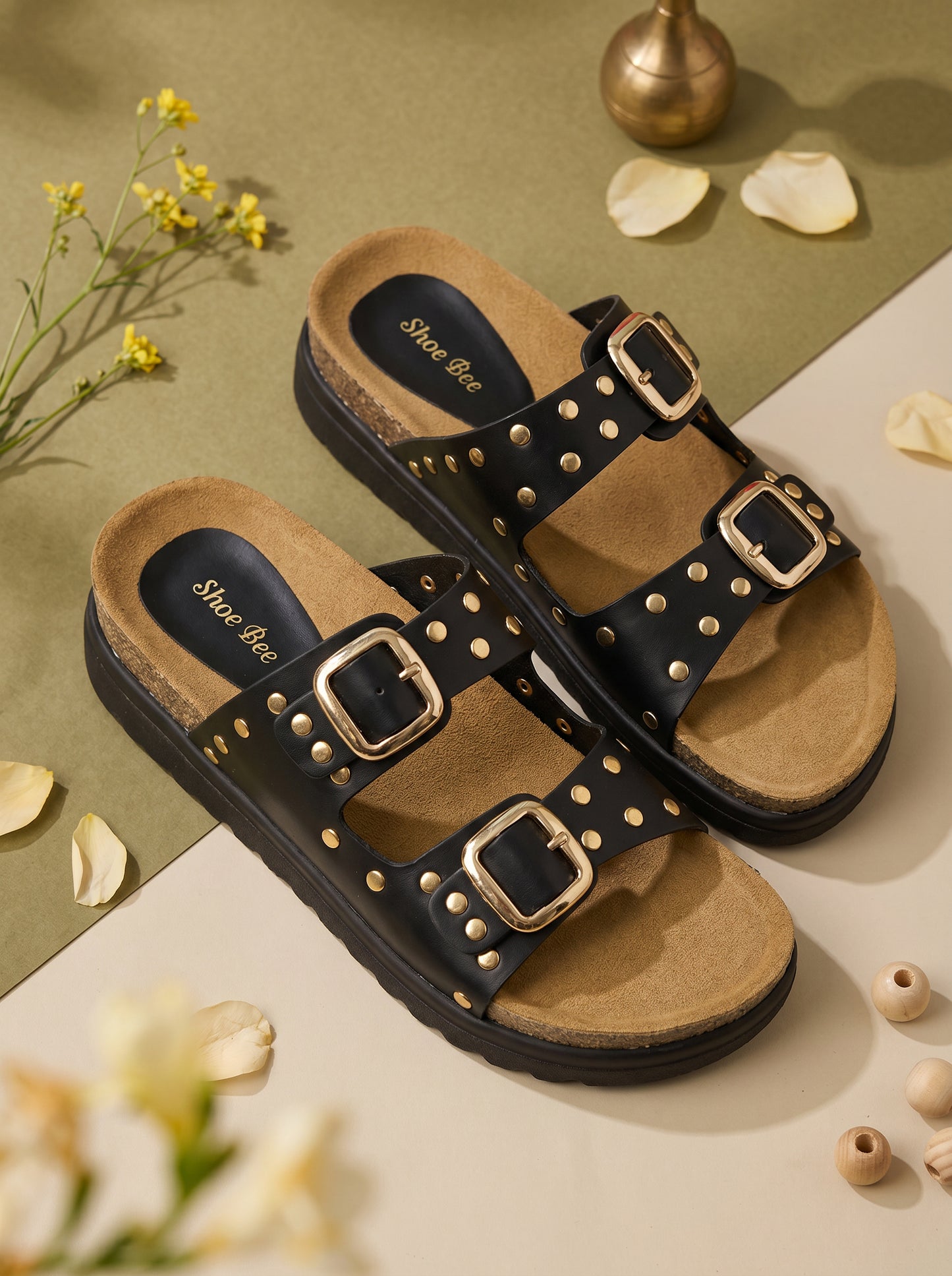 Open Toe Slip Ons