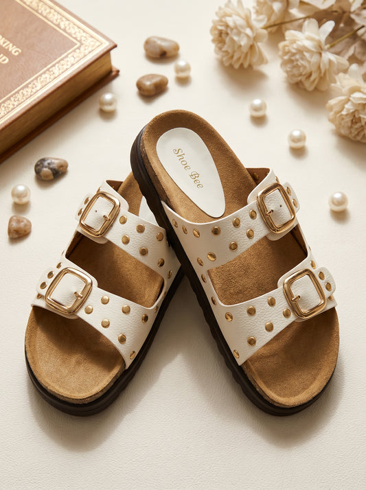 Open Toe Slip Ons