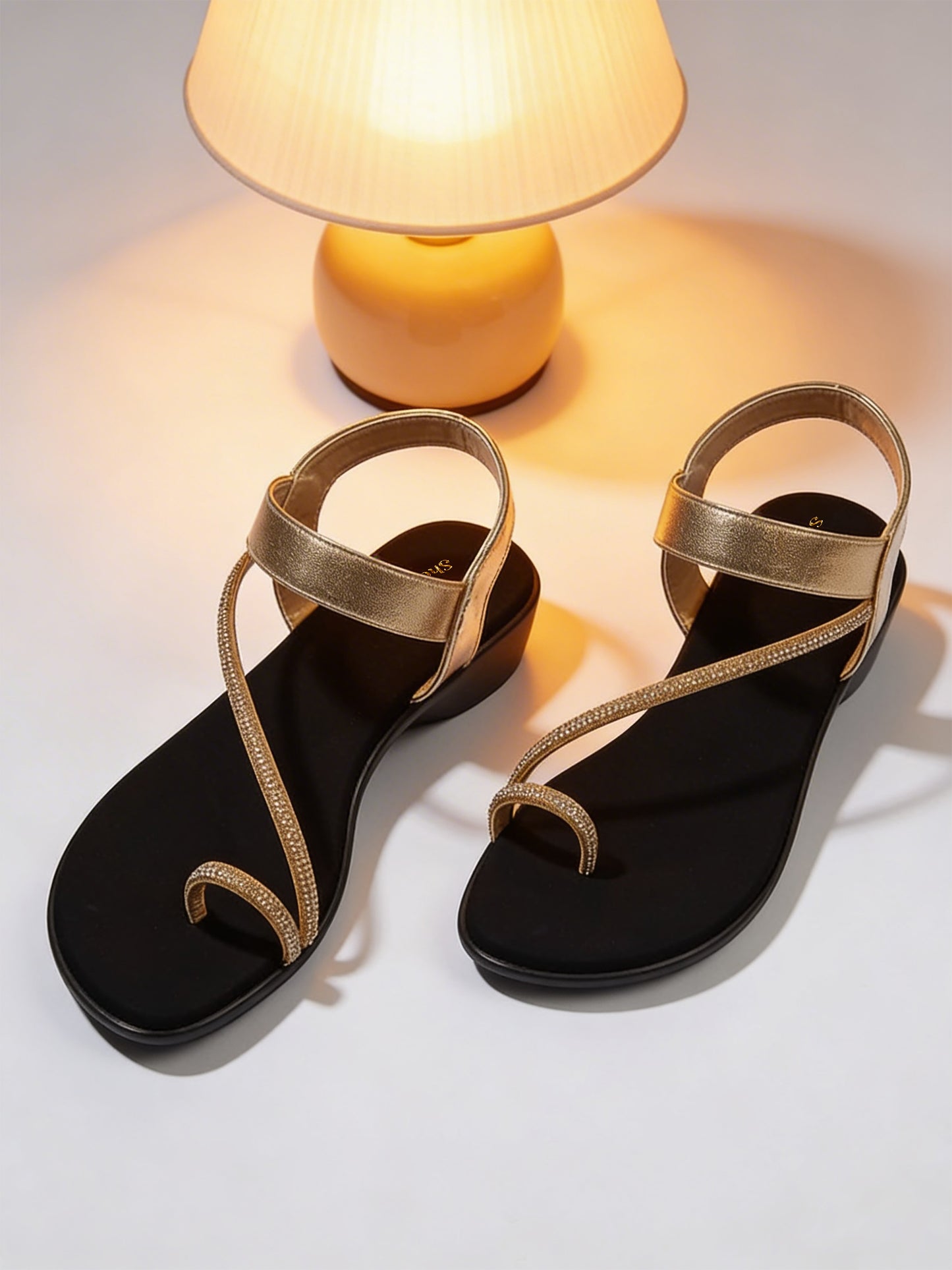 Toe Ring Mule - Shimmering Straps