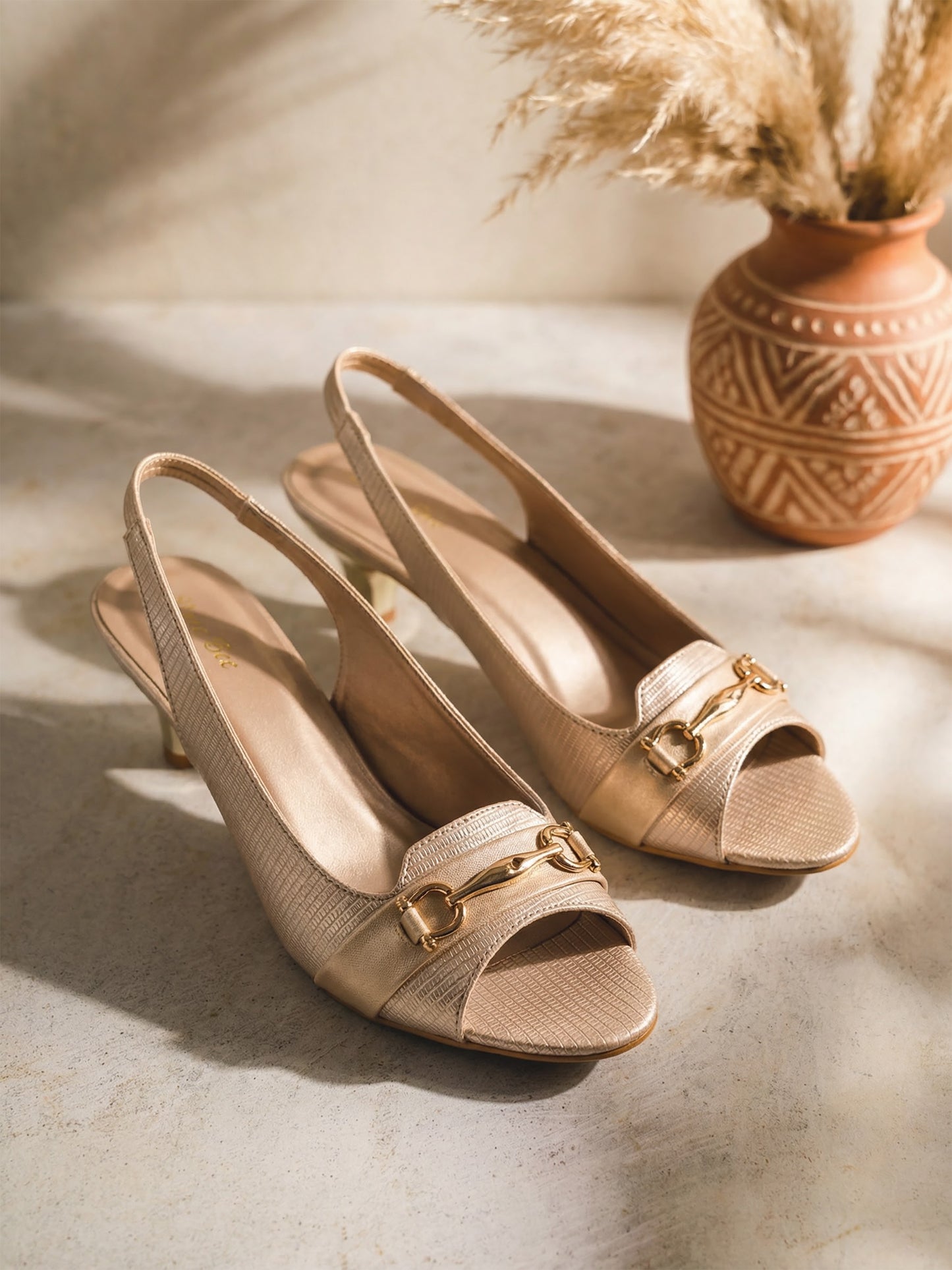 Peep Toe Kitten Heel