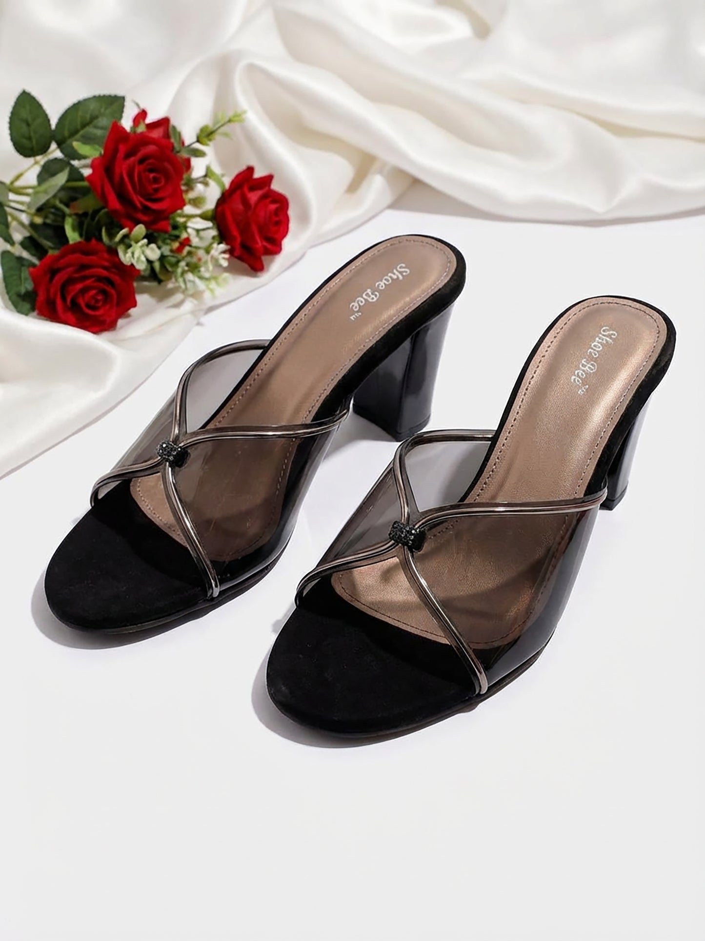 Mule Heels- Transparent Straps