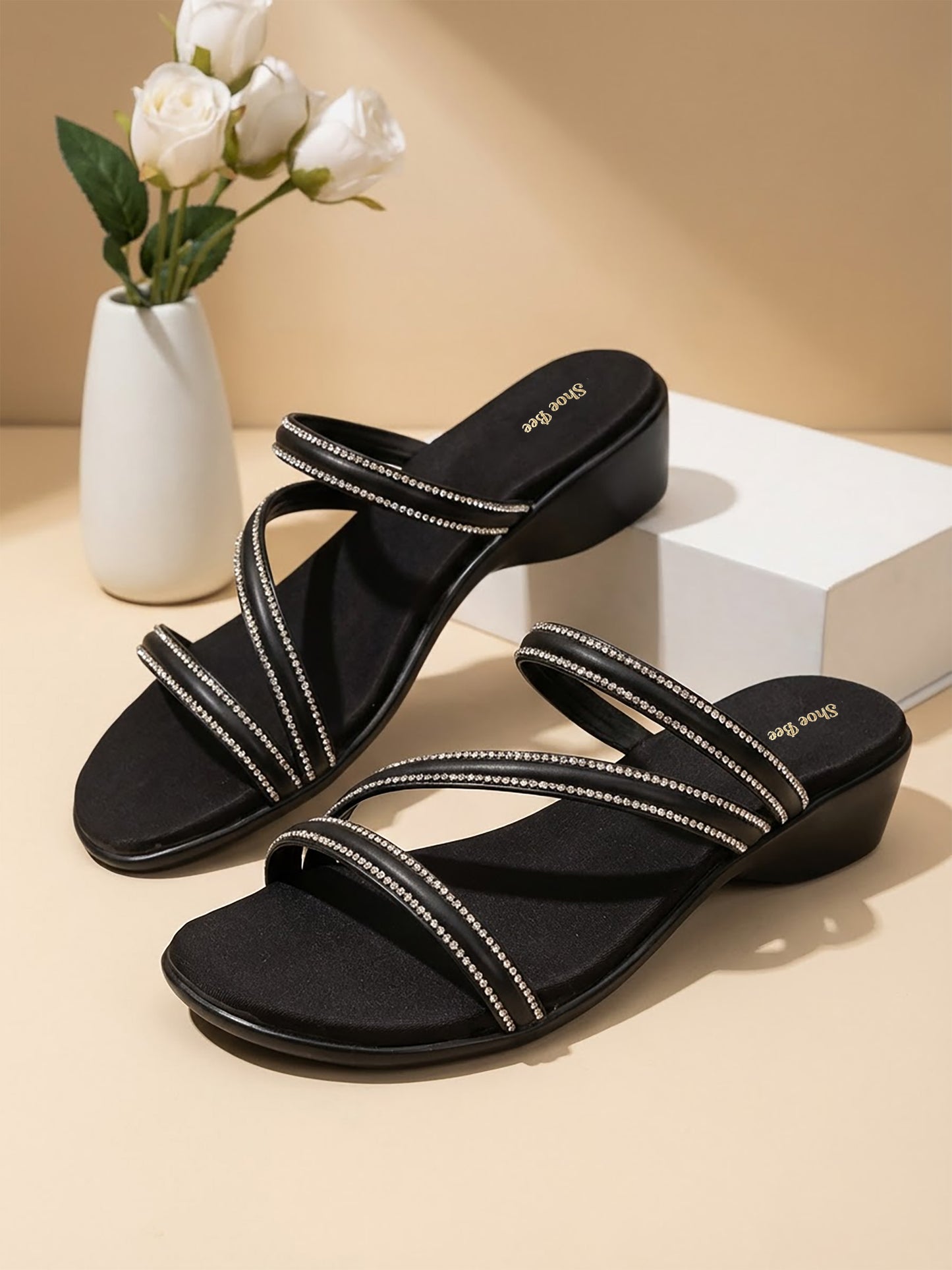 Mule- Shimmer Strap