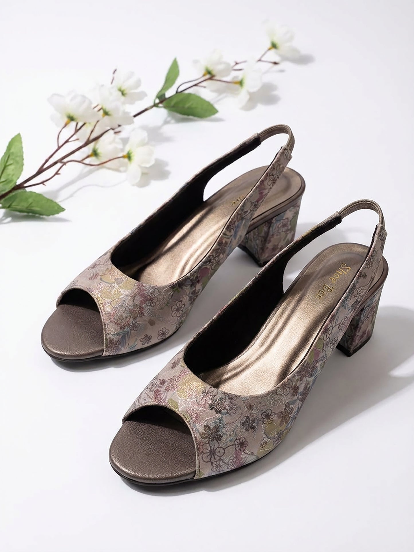 Shimmer Slingback Heel