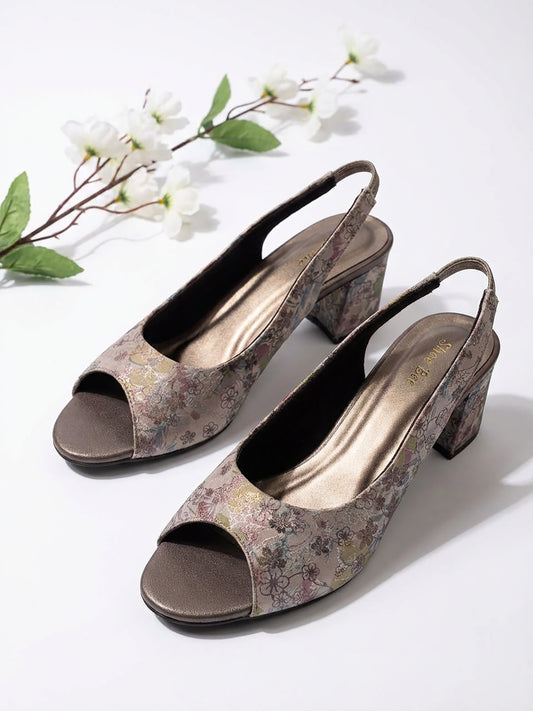 Shimmer Slingback Heel