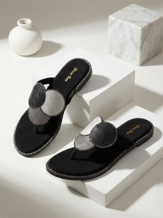 Layered Circular Toe-Post Flats