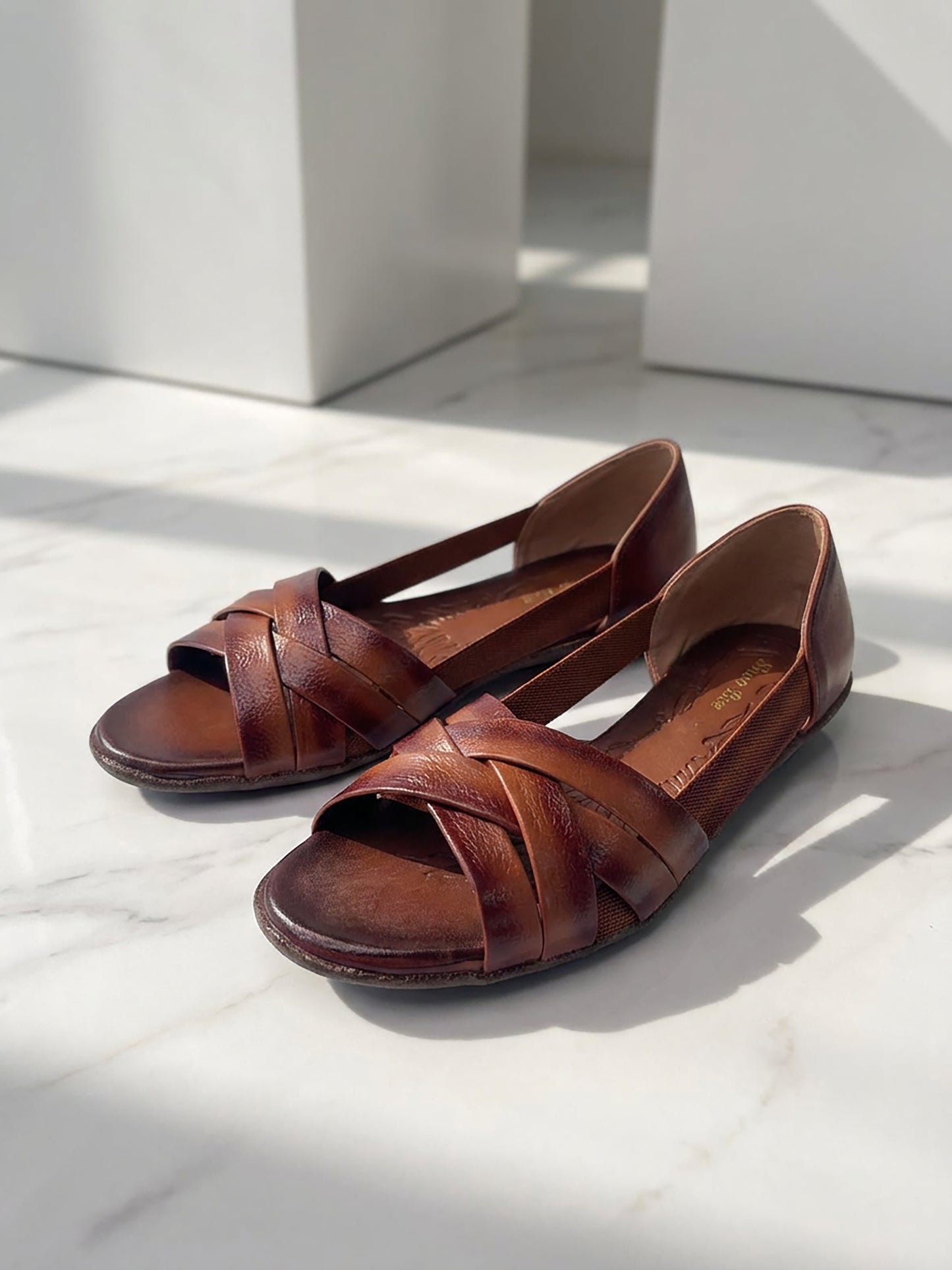 Leather Flat Heel