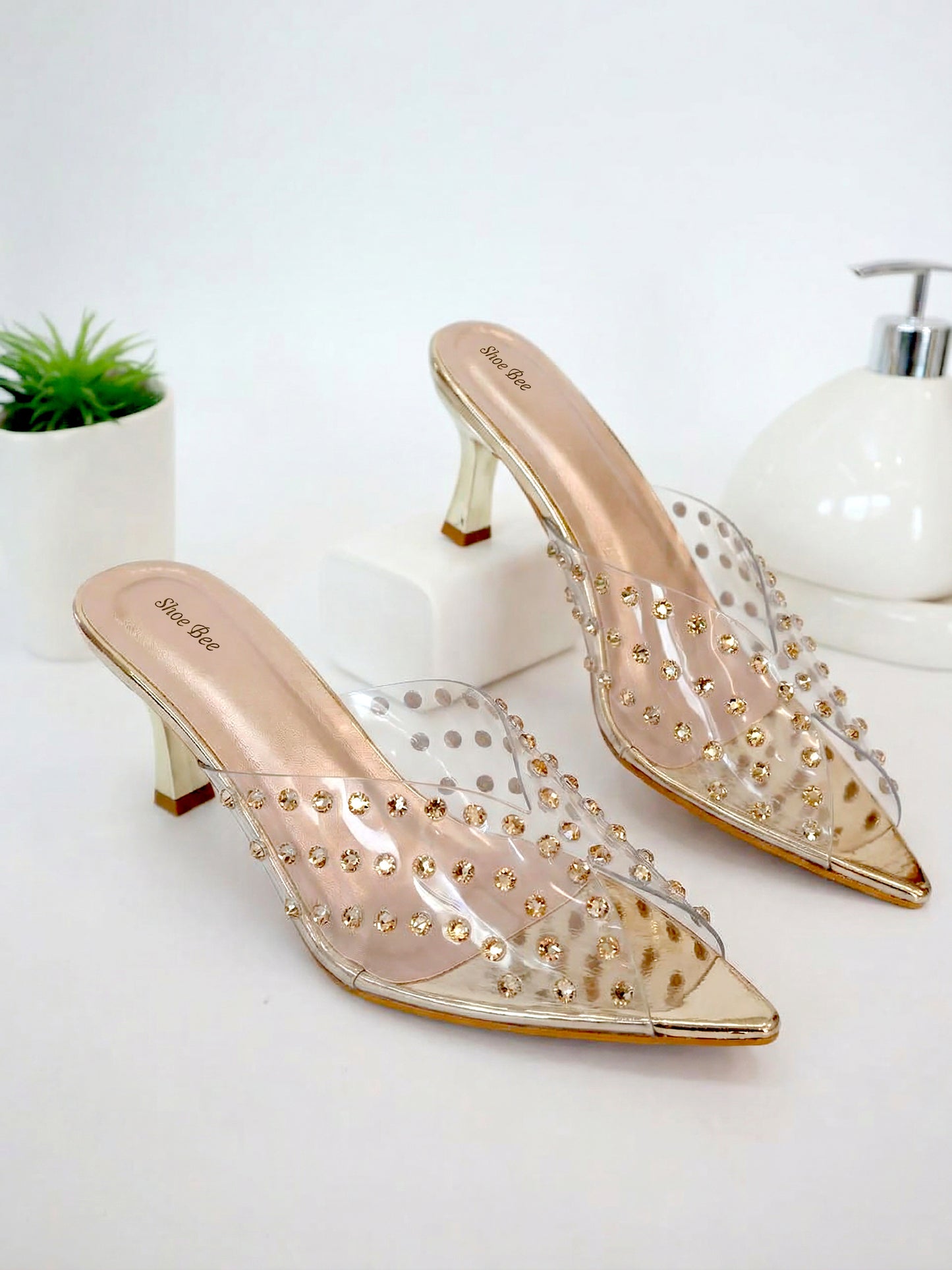 Transparent Strap Heel