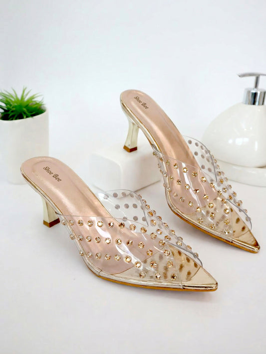 Transparent Strap Heel
