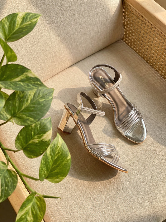 Transparent Multi-Strap Heel