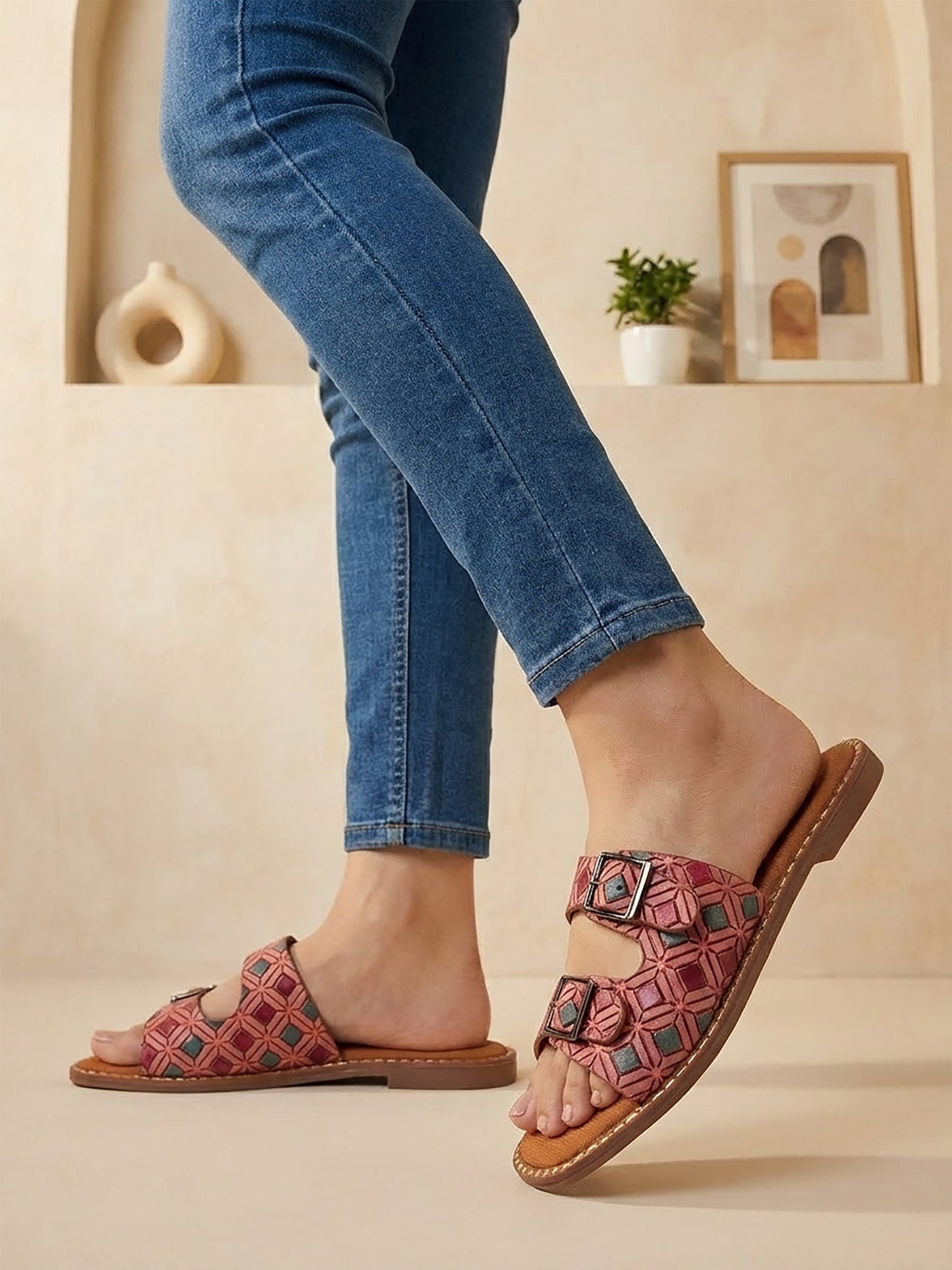 Batik Print Slip-On