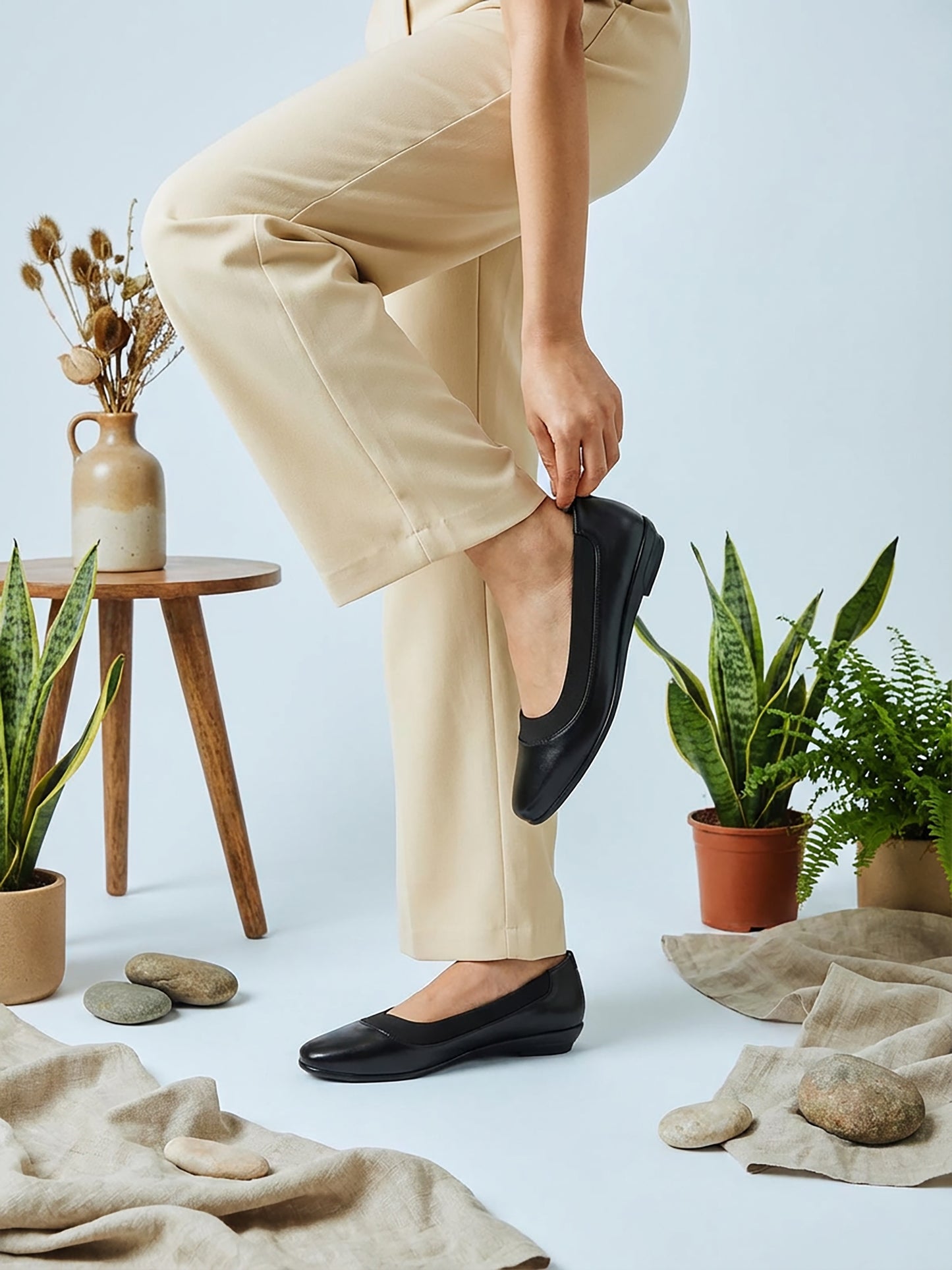 Black Comfort Heel