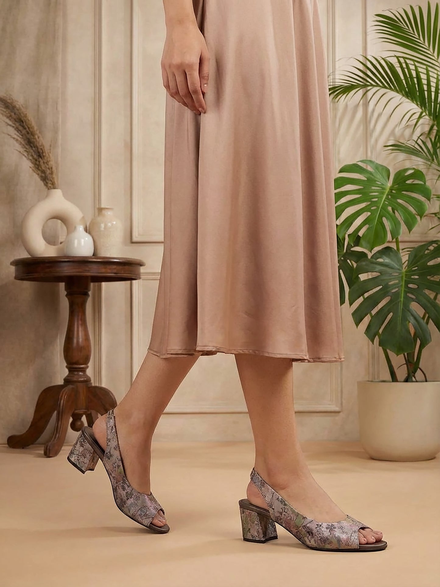 Shimmer Slingback Heel