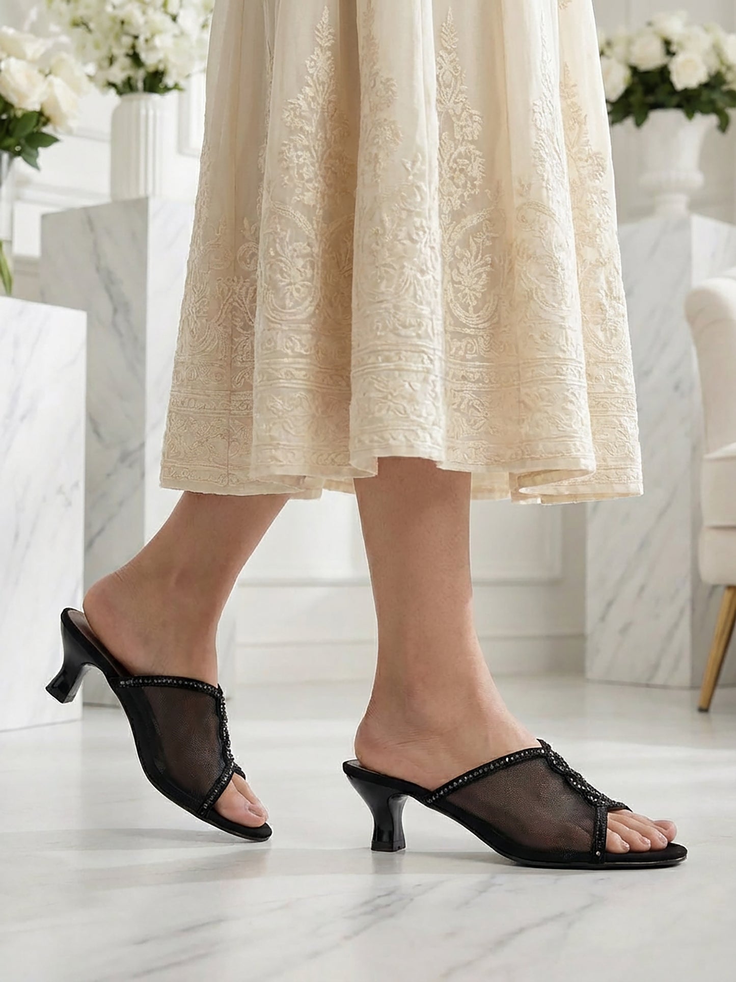 Open Toe Block Heel