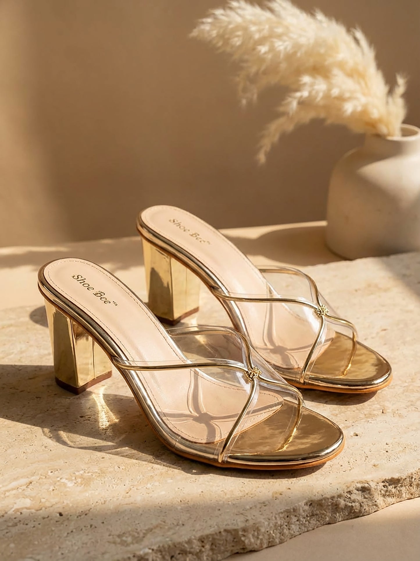 Mule Heels- Transparent Straps
