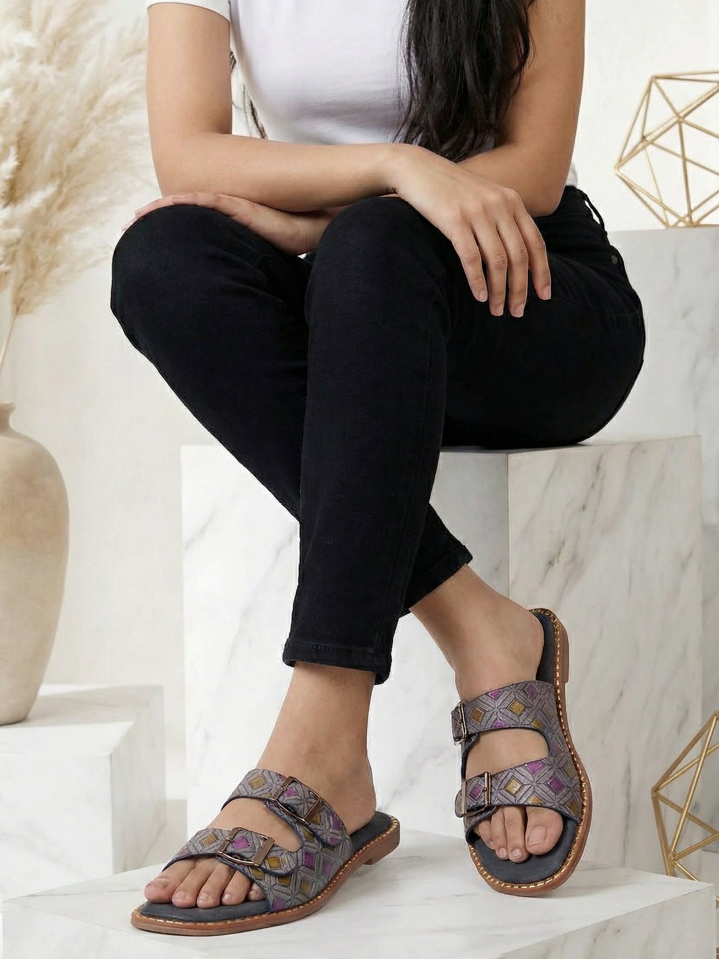 Batik Print Slip-On
