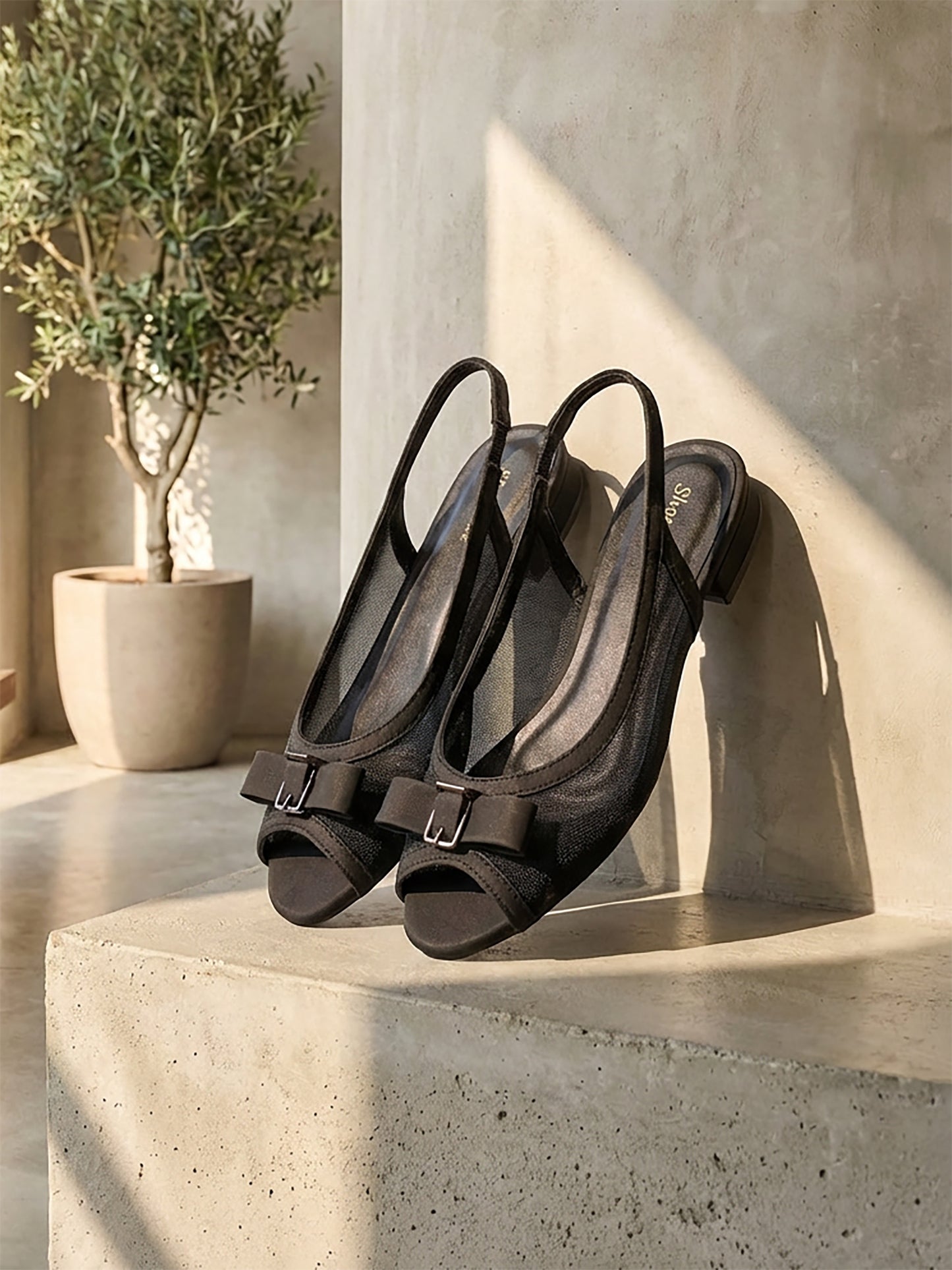Flat Bow Peep Toes